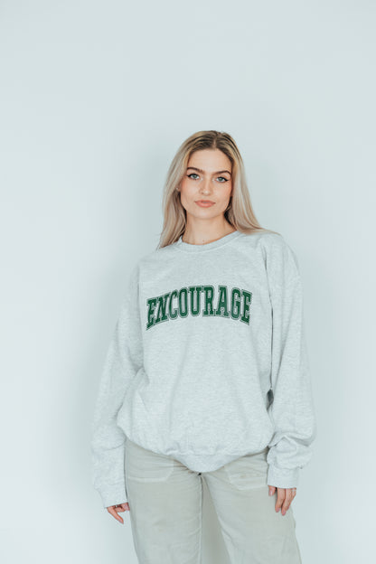 "Encourage" Collegiate Crewneck