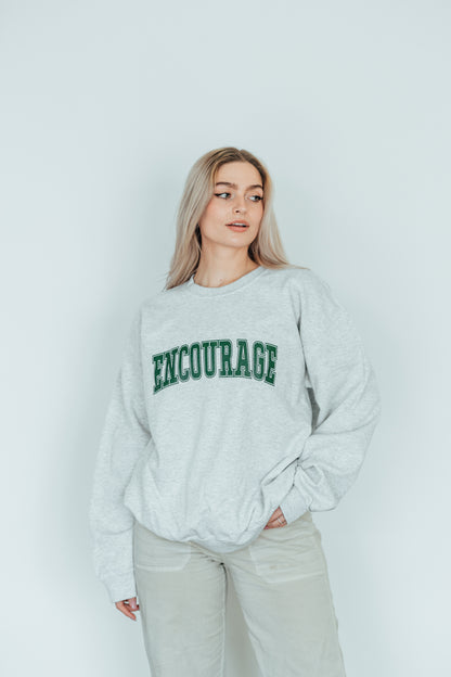 "Encourage" Collegiate Crewneck